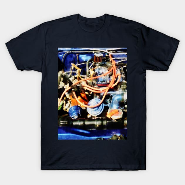 Cars - Under The Hood Abstract T-Shirt by SusanSavad